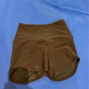 Women's Brown High-Waisted Shorts
